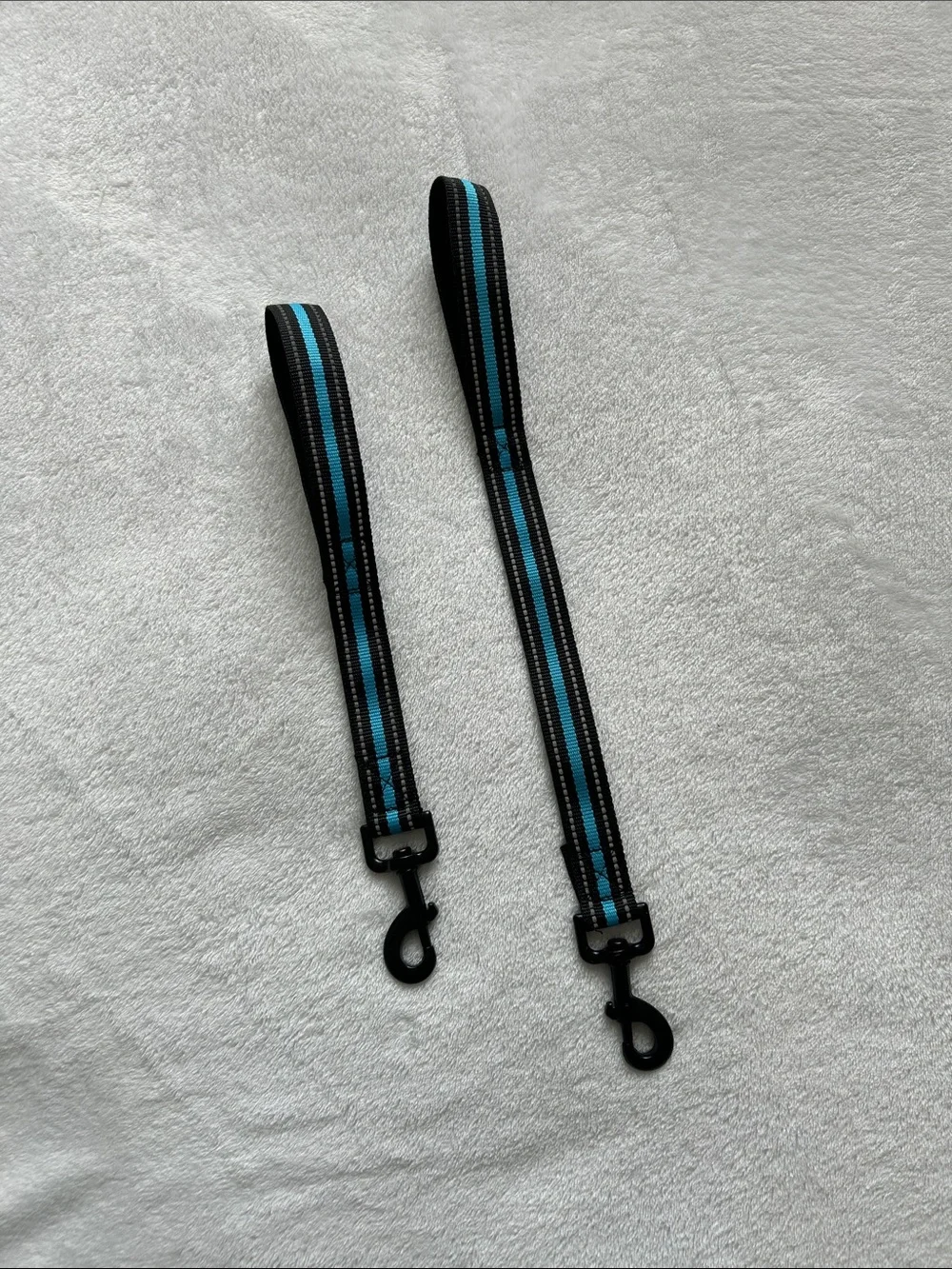 Black and Blue Nylon Wrist Leash
